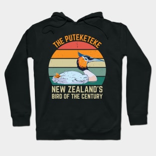 Funny Puteketeke New Zealand's Bird Of The Century Vintage Hoodie